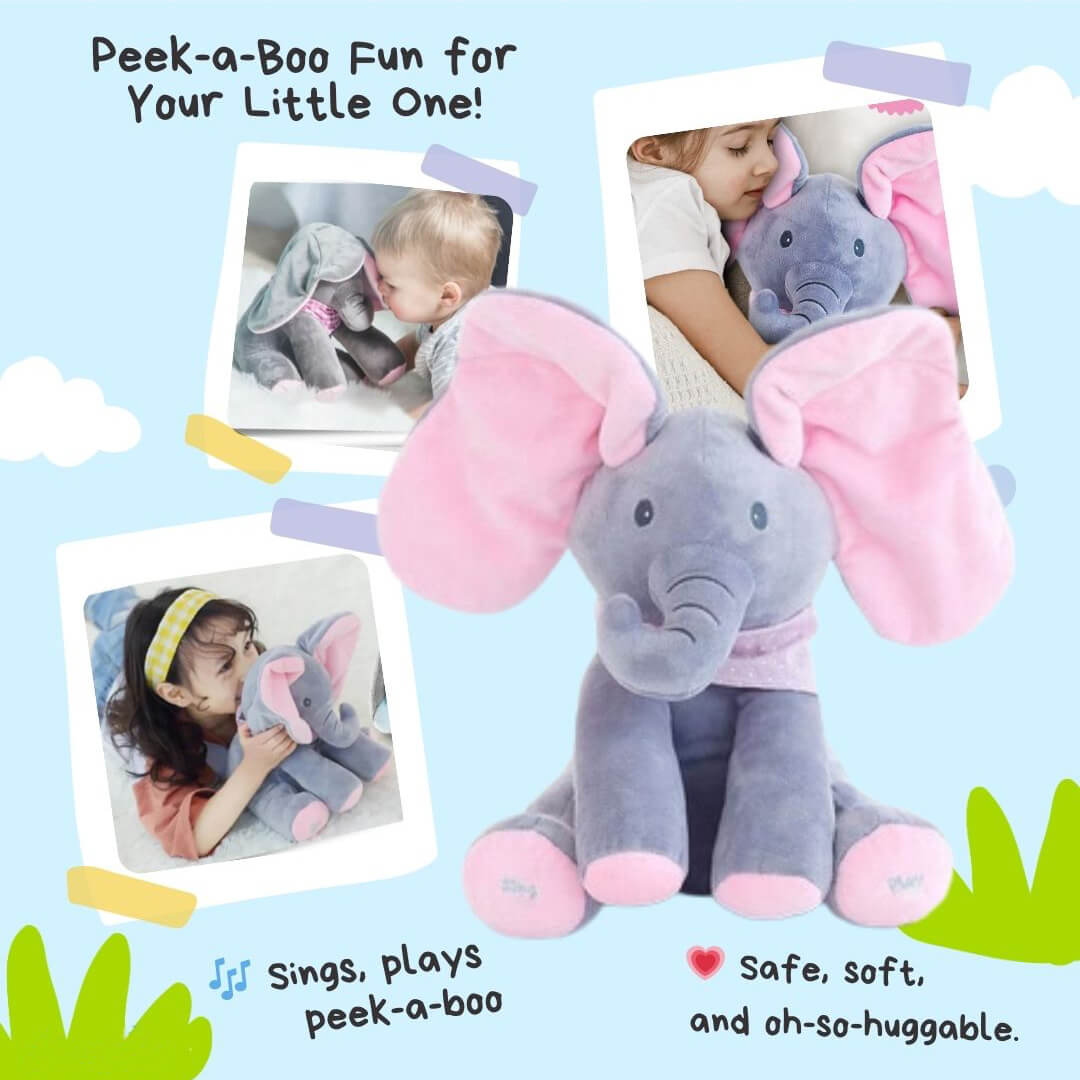 Peek-a-Boo Elephant™ Interactive Plush Toy