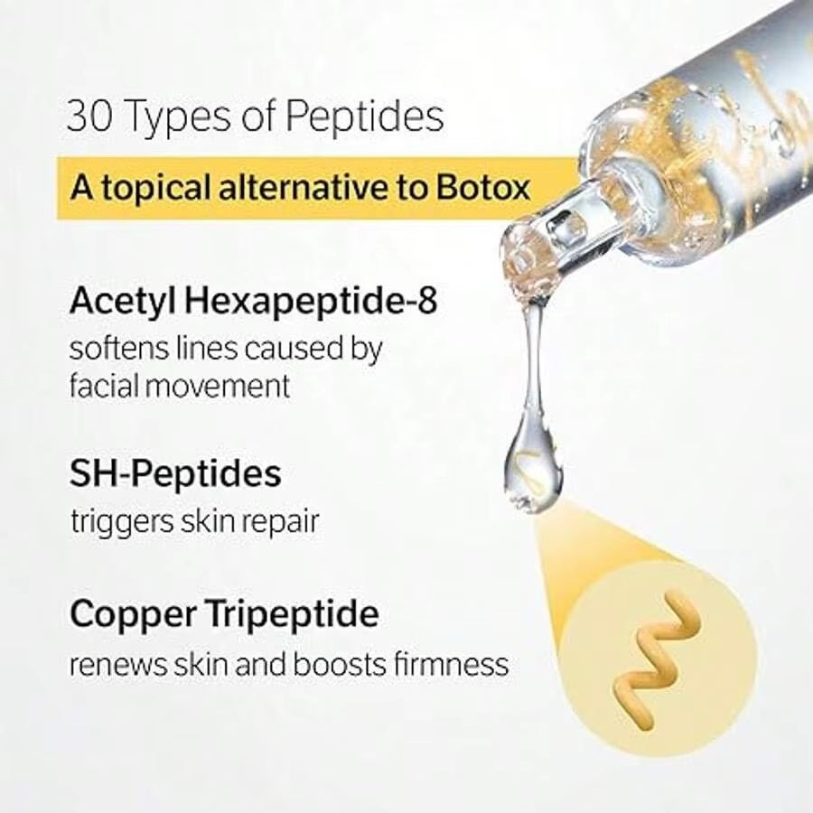Silk Peptide Intensive Lifting Ampoule |Anti-Aging Serum for Face with Collagen & 30 Peptide Complex Skin Tightening & Firming